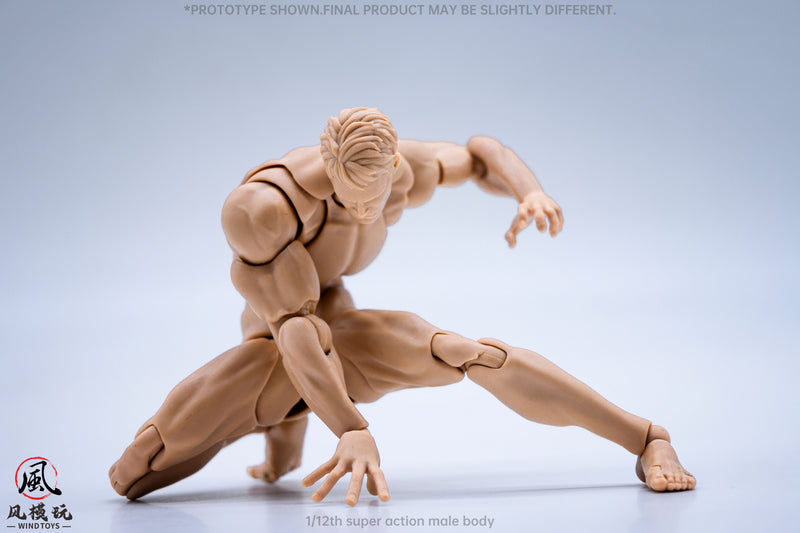 WIND TOYS Super Posable Figure Male Body Normal 1/12 Action Figure JAPAN