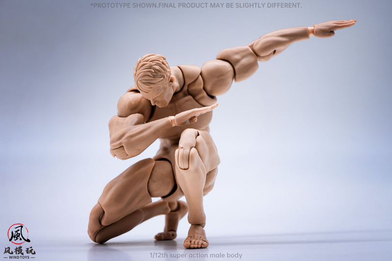 WIND TOYS Super Posable Figure Male Body Normal 1/12 Action Figure JAPAN