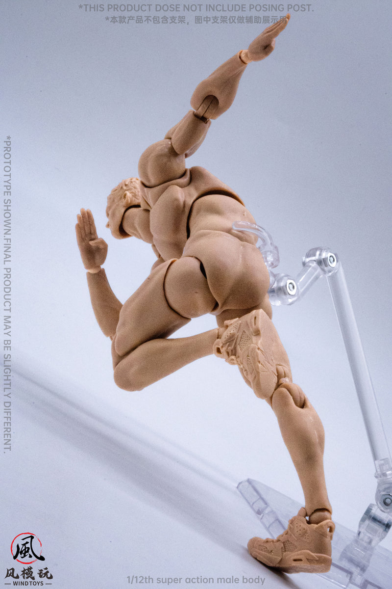WIND TOYS Super Posable Figure Male Body Normal 1/12 Action Figure JAPAN