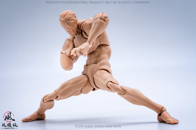 WIND TOYS Super Posable Figure Male Body Normal 1/12 Action Figure JAPAN
