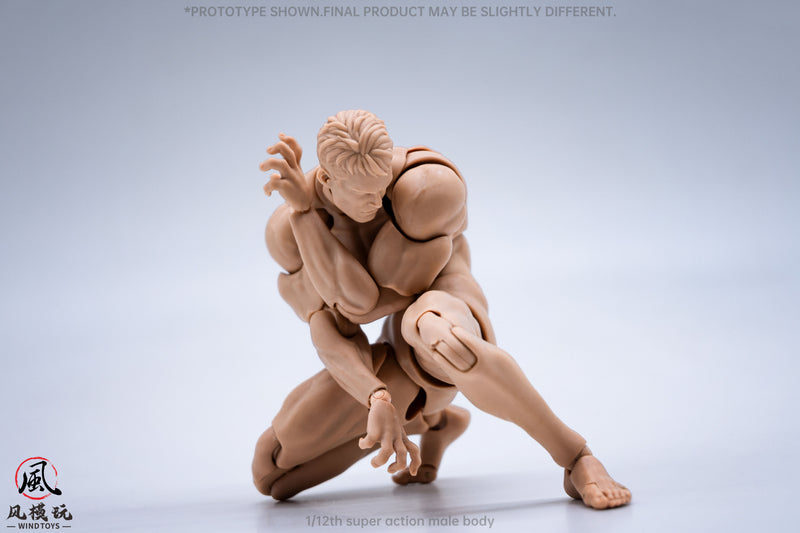 WIND TOYS Super Posable Figure Male Body Normal 1/12 Action Figure JAPAN