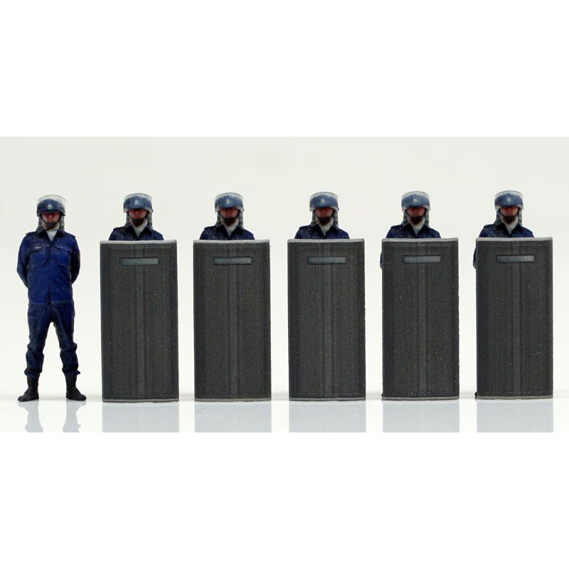 Genco Patlabor Riot Squad Set of 6 1/60 Figure JAPAN OFFICIAL