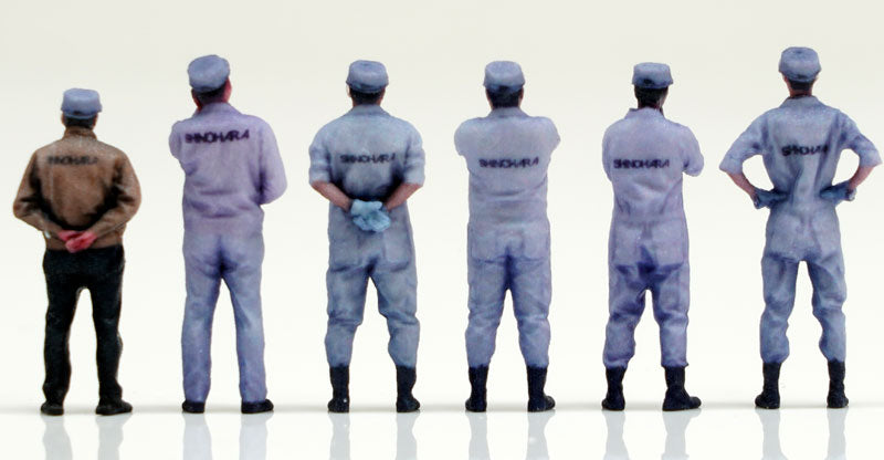 Genco Patlabor Shinohara Heavy Industry Employees Set of 6 1/60 Figure JAPAN
