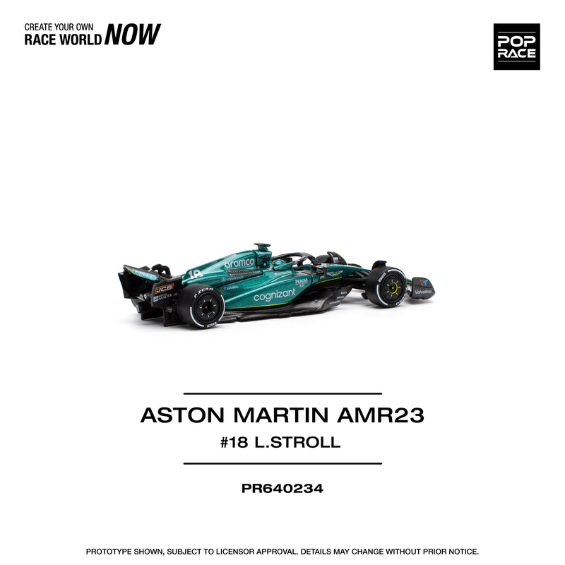 POPRACE Aston Martin AMR23 Lance Stroll 1/64 OFICIAL DE JAPÓN