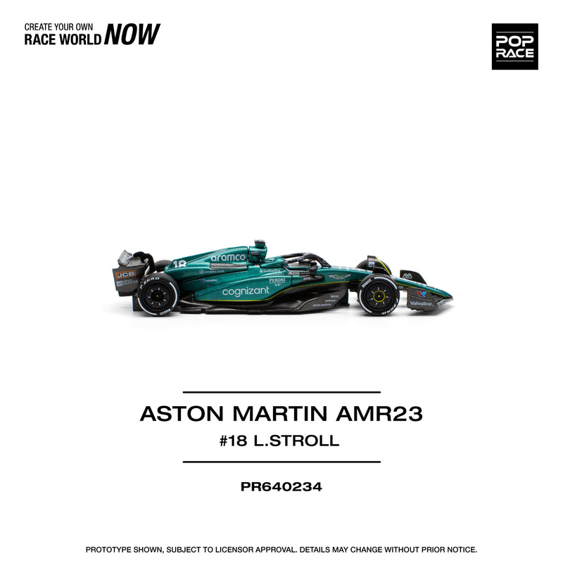 POPRACE Aston Martin AMR23 Lance Stroll 1/64 OFICIAL DE JAPÓN