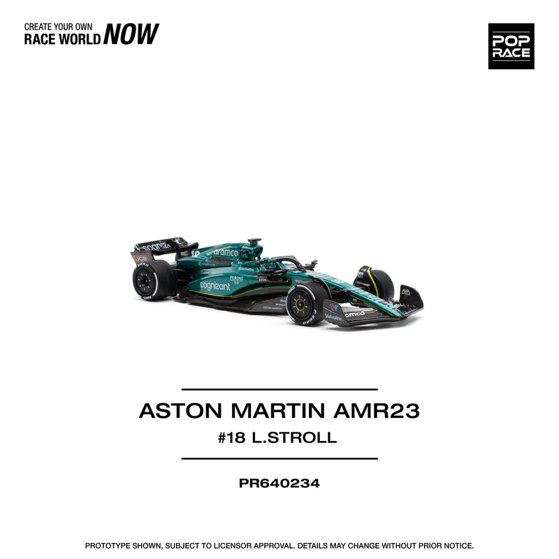 POPRACE Aston Martin AMR23 Lance Stroll 1/64 OFICIAL DE JAPÓN