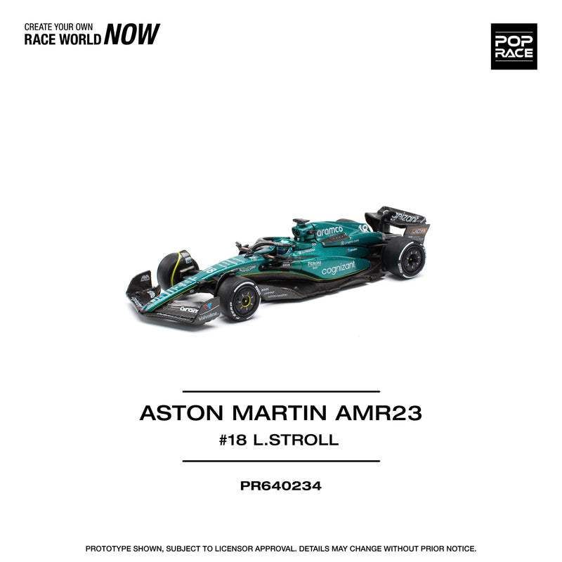 POPRACE Aston Martin AMR23 Lance Stroll 1/64 OFICIAL DE JAPÓN