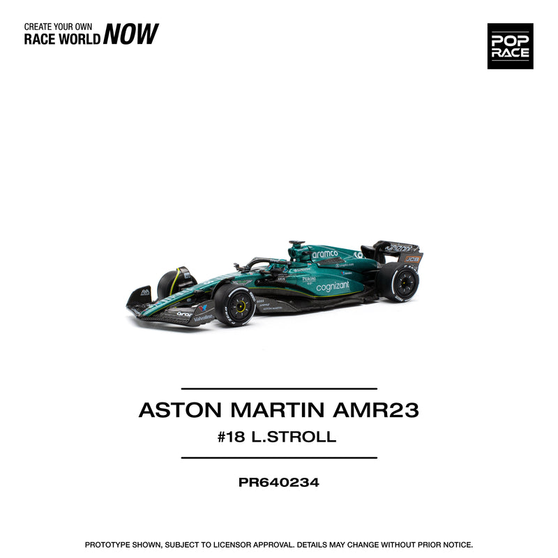 POPRACE Aston Martin AMR23 Lance Stroll 1/64 OFICIAL DE JAPÓN