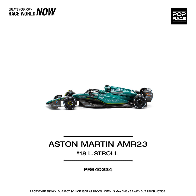 POPRACE Aston Martin AMR23 Lance Stroll 1/64 OFICIAL DE JAPÓN