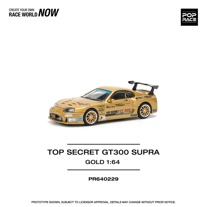 POPRACE TOP Secret GT300 Supra 1/64 OFICIAL DE JAPÓN