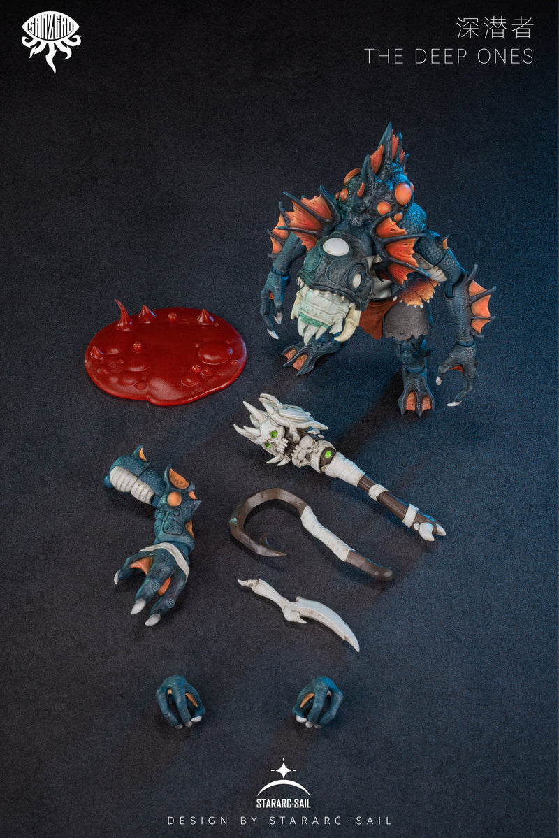 STARARC TOYS San Zero Series The Deep Ones Orange Action Figure JAPON OFFICIEL