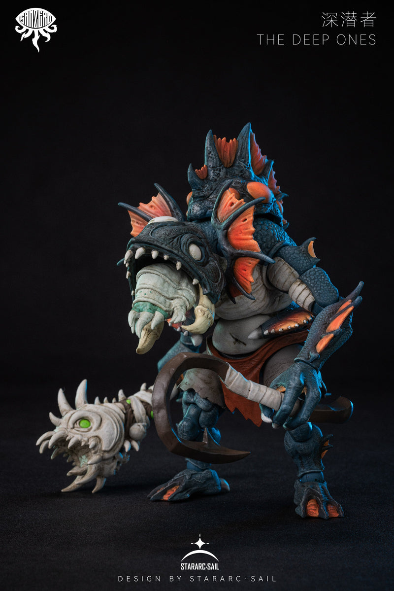 STARARC TOYS San Zero Series The Deep Ones Orange Action Figure JAPON OFFICIEL