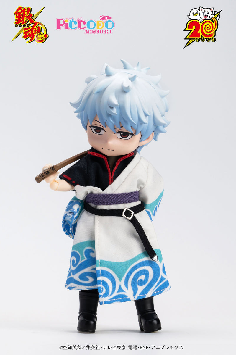 GENESIS PICCODO ACTION DOLL Gintama Gintoki Sakata Chibi Doll JAPAN OFFICIAL