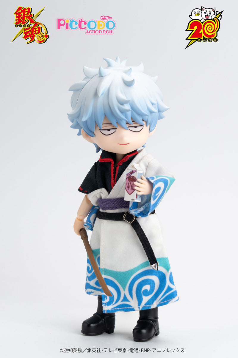 GENESIS PICCODO ACTION DOLL Gintama Gintoki Sakata Chibi Doll JAPAN OFFICIAL