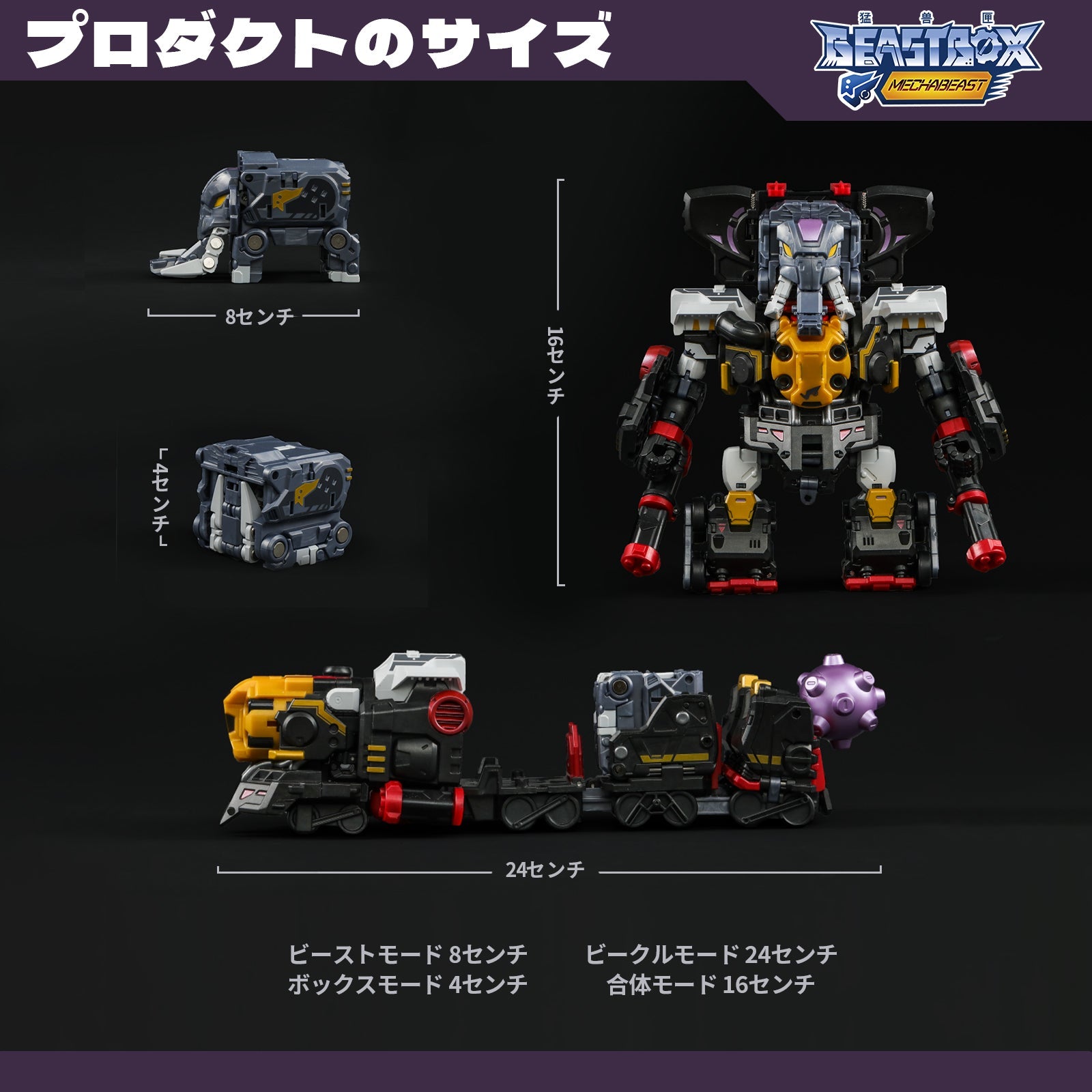 52Toys Beast Box Mega Mechabeast BMM-01 Psychotrain Action Figure