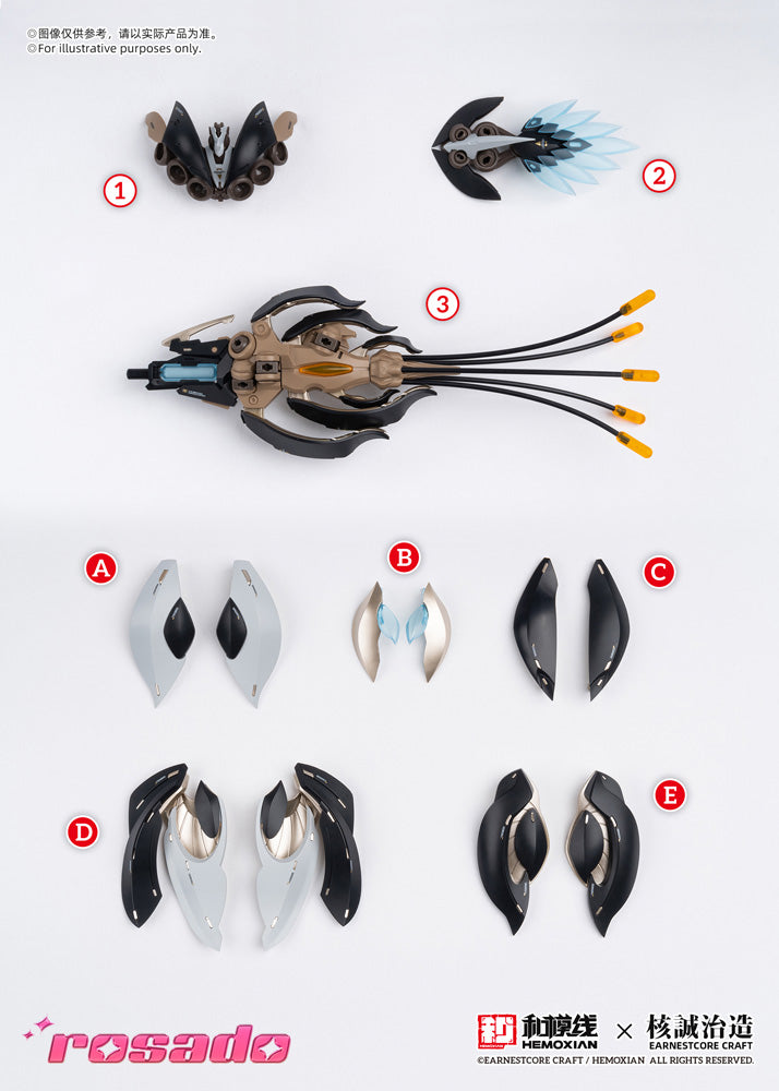 rosado Project RS-03 Starflower Lily MK3 MK3 Kit modello in plastica 1/10 GIAPPONE