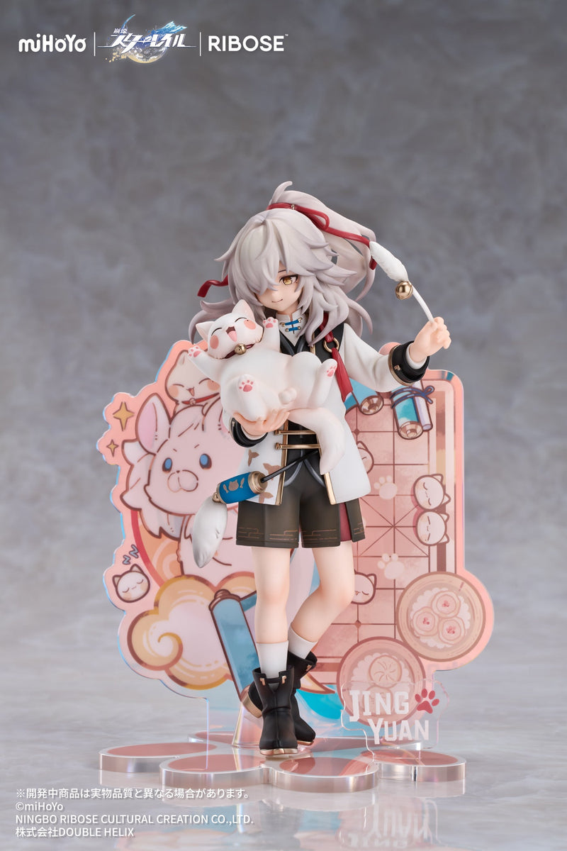 RIBOSE RISE UP+ Honkai Star Rail Chibi Cat Series Figura Jing Yuan Ver. Figura