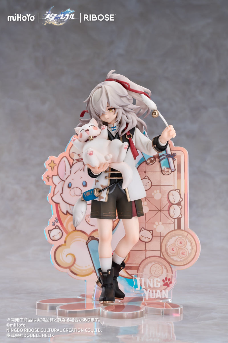 RIBOSE RISE UP+ Honkai Star Rail Chibi Cat Series Figura Jing Yuan Ver. Figura