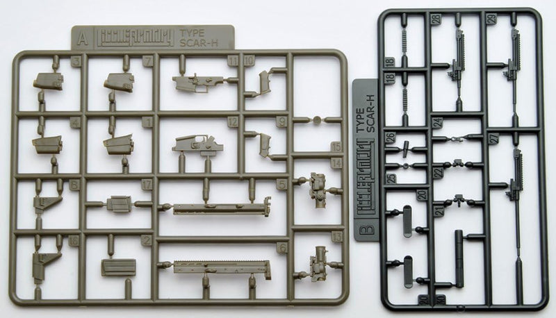 Kit modelo Tomytec LittleArmory LA003 SCAR-H tipo 1/12 JAPÃO OFICIAL