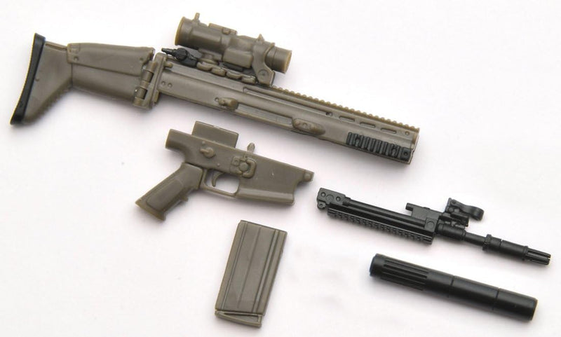 Kit modelo Tomytec LittleArmory LA003 SCAR-H tipo 1/12 JAPÃO OFICIAL