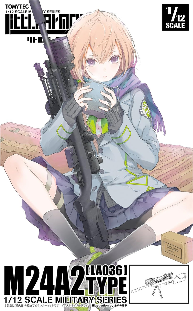 Tomytec LittleArmory LA036 M24A2 Typ 1/12 Modellbausatz JAPAN OFFIZIELL