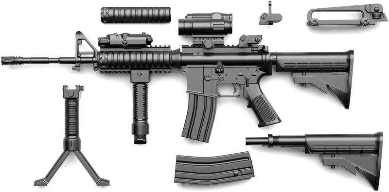 Tomytec LittleArmory LA050 M4A1 Typ 2.0 1/12 Modellbausatz JAPAN OFFIZIELL