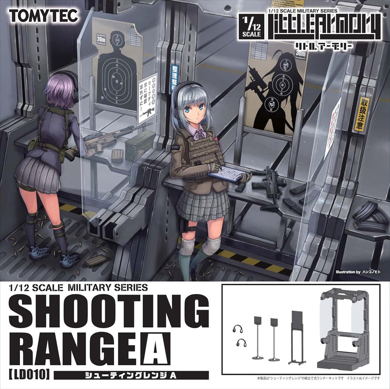 Tomytec LittleArmory LD010 Shooting Range A 1/12 Model Kit JAPAN OFFICIAL