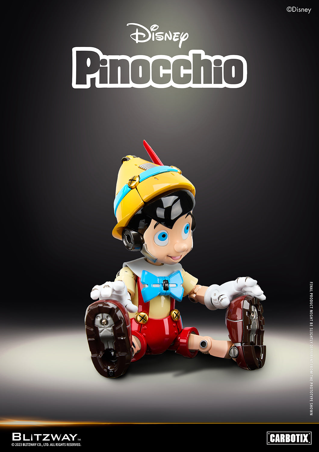 Blitzway CARBOTIX Disney Pinocho Figura de acción OFICIAL DE JAPÓN
