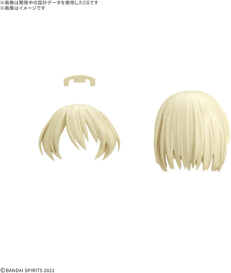 BANDAI 30MS Option Hairstyle Parts 12 Complete Set Model Kit JAPAN OFFICIAL