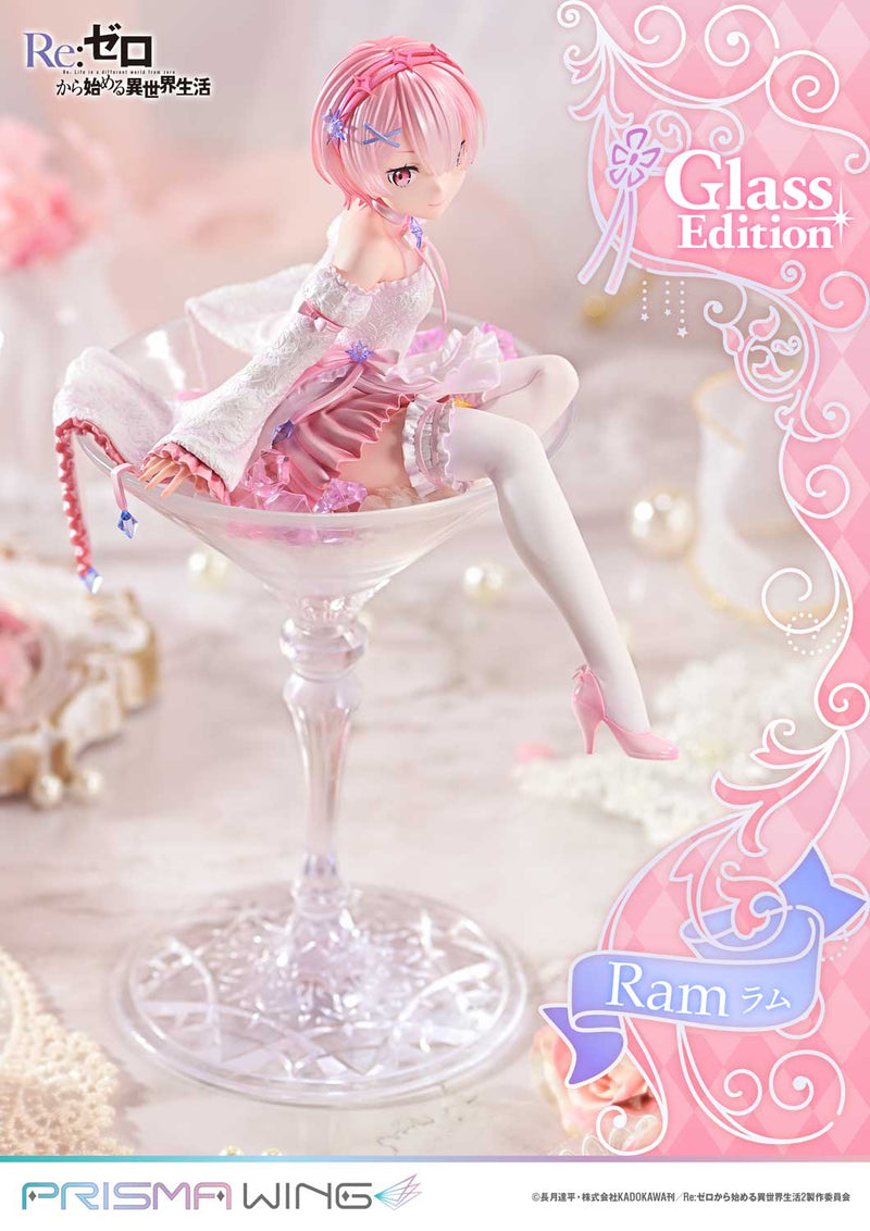 PRISMA WING Re:ZERO Começando a vida em outro mundo Ram Glass Edition 1/7 Figura