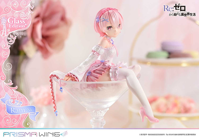 PRISMA WING Re:ZERO Começando a vida em outro mundo Ram Glass Edition 1/7 Figura