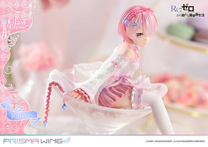 PRISMA WING Re:ZERO Começando a vida em outro mundo Ram Glass Edition 1/7 Figura