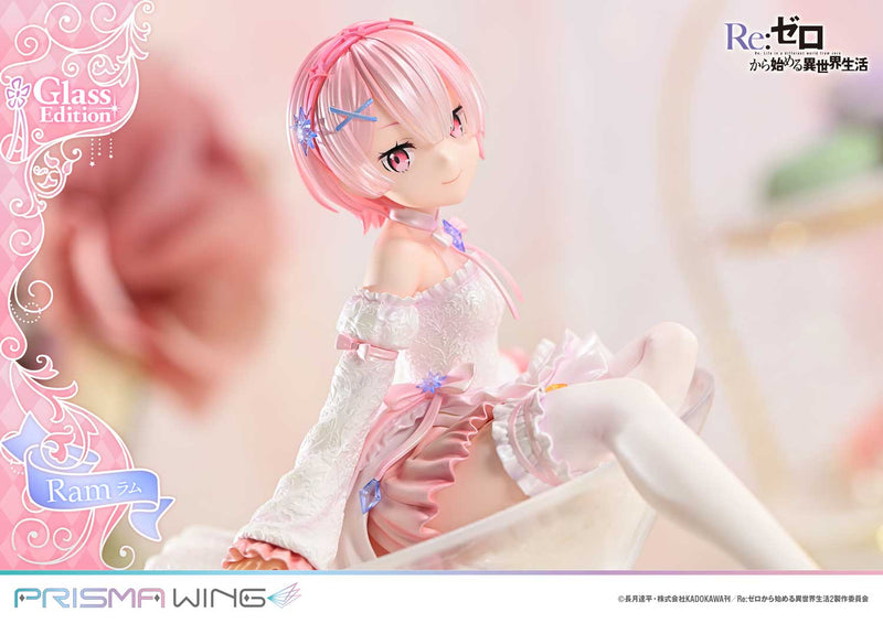 PRISMA WING Re:ZERO Começando a vida em outro mundo Ram Glass Edition 1/7 Figura