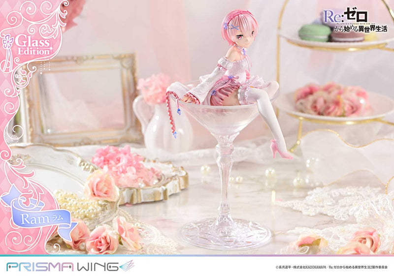 PRISMA WING Re:ZERO Começando a vida em outro mundo Ram Glass Edition 1/7 Figura