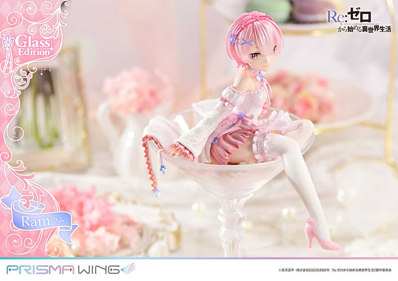 PRISMA WING Re:ZERO Começando a vida em outro mundo Ram Glass Edition 1/7 Figura