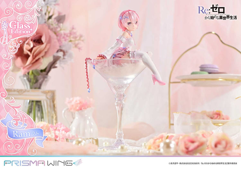 PRISMA WING Re:ZERO Começando a vida em outro mundo Ram Glass Edition 1/7 Figura