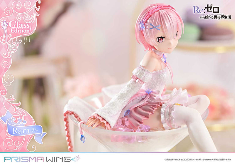 PRISMA WING Re:ZERO Começando a vida em outro mundo Ram Glass Edition 1/7 Figura