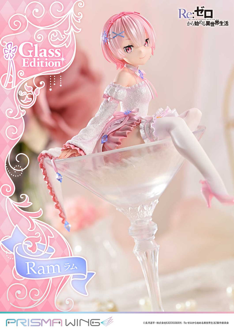 PRISMA WING Re:ZERO Começando a vida em outro mundo Ram Glass Edition 1/7 Figura