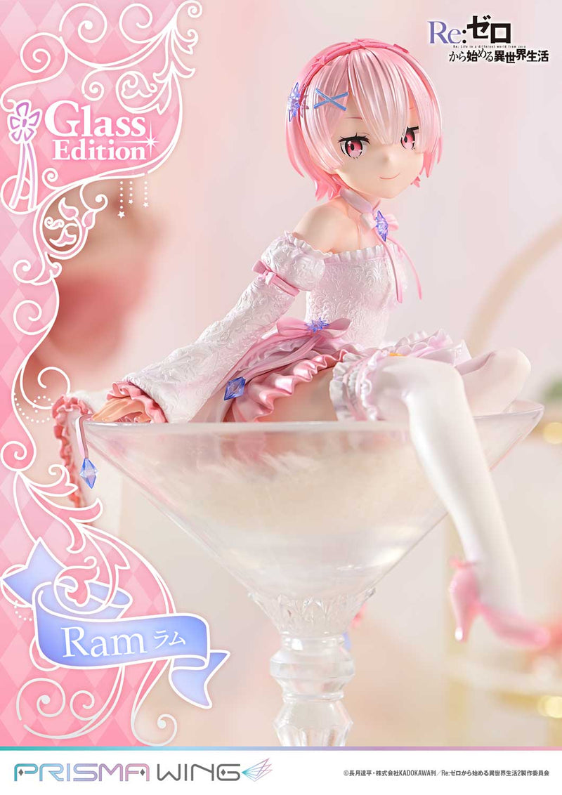 PRISMA WING Re:ZERO Começando a vida em outro mundo Ram Glass Edition 1/7 Figura