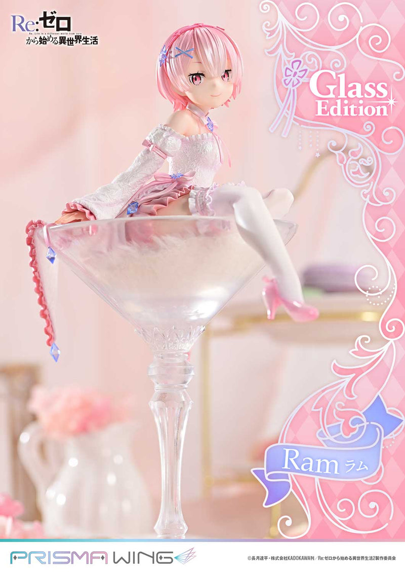 PRISMA WING Re:ZERO Começando a vida em outro mundo Ram Glass Edition 1/7 Figura