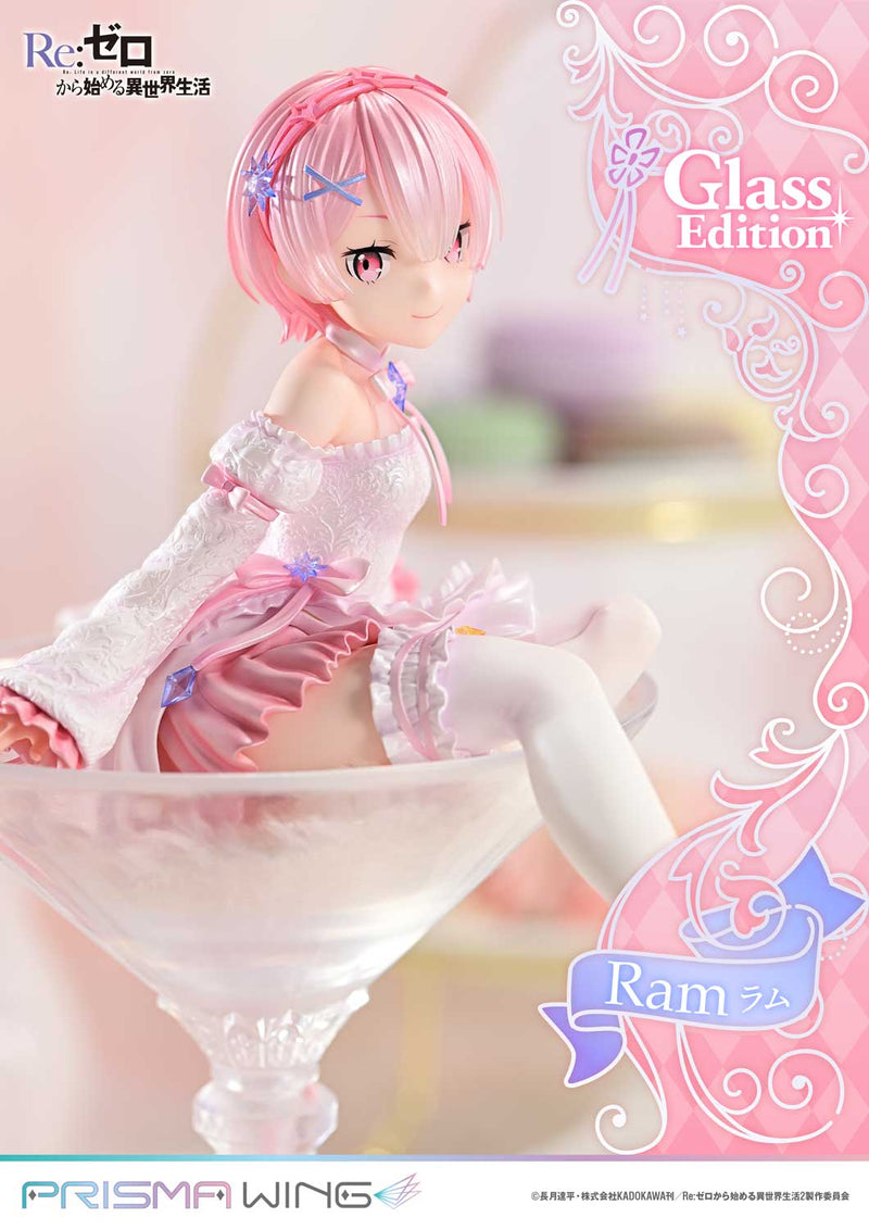 PRISMA WING Re:ZERO Começando a vida em outro mundo Ram Glass Edition 1/7 Figura