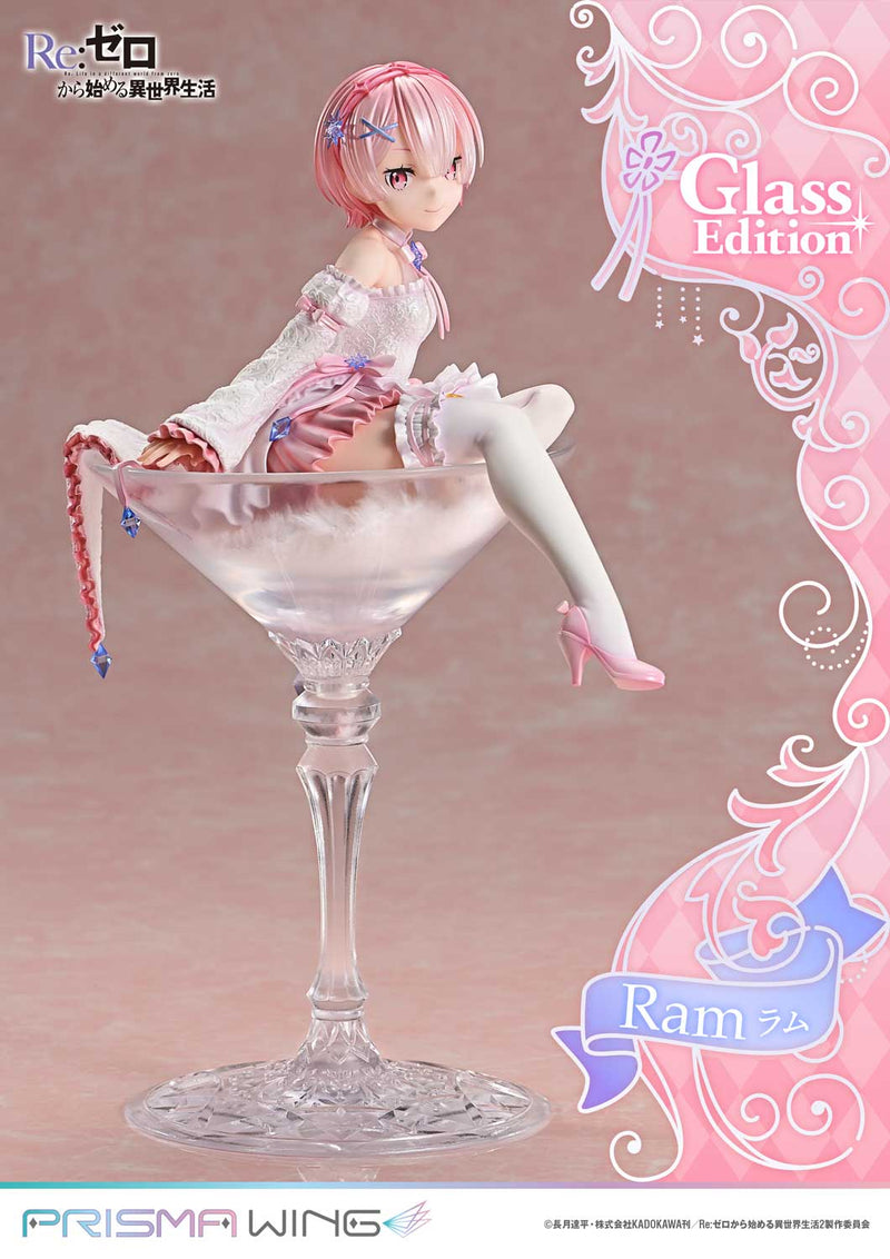 PRISMA WING Re:ZERO Começando a vida em outro mundo Ram Glass Edition 1/7 Figura