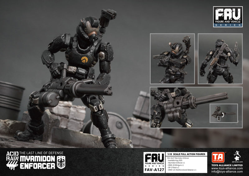TOYS ALLIANCE LIMITED Figura de ação de chuva ácida FAV-A127 Myrmidon Enforcer 1/18