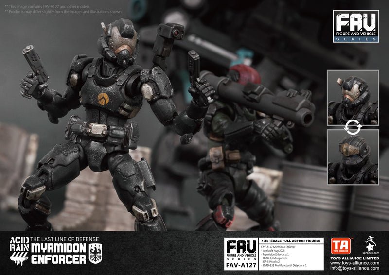 TOYS ALLIANCE LIMITED Figura de ação de chuva ácida FAV-A127 Myrmidon Enforcer 1/18