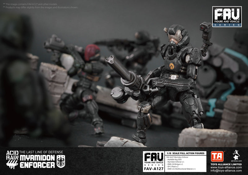 TOYS ALLIANCE LIMITED Figura de ação de chuva ácida FAV-A127 Myrmidon Enforcer 1/18