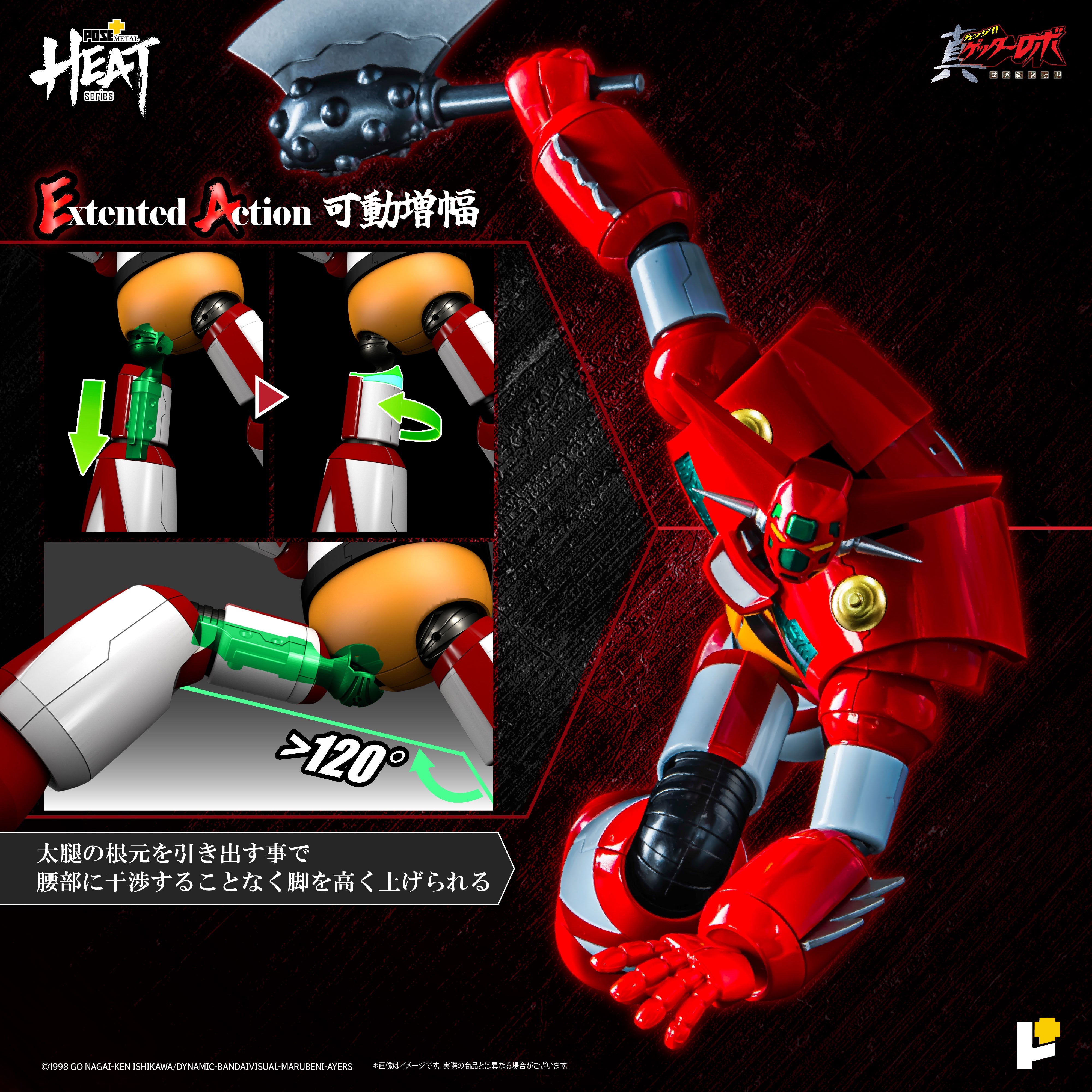 POSE + METAL HEAT Getter Robo Armageddon Getter 1 Armageddon Ver