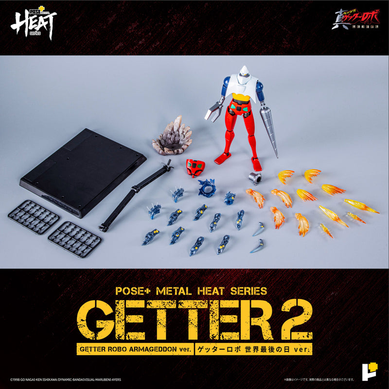 POSE + METAL HEAT Shin Getter Robo Armageddon Getter 2 Armageddon Ver. Figur
