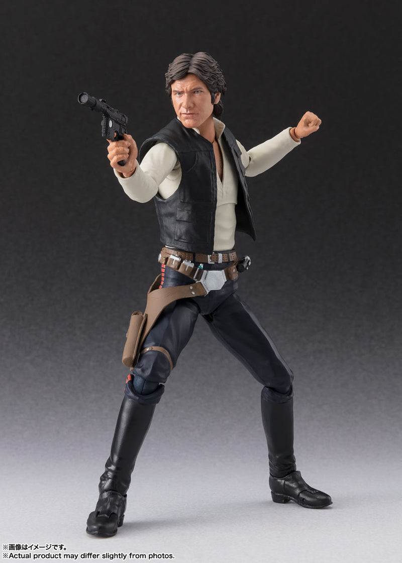 BANDAI S.H.Figuarts Star Wars A New Hope Han Solo Classic Ver. Action Figure