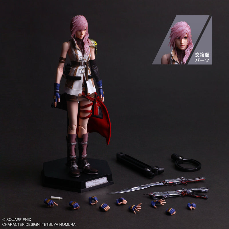 Square Enix Final Fantasy XIII PLAY ARTS Shin Lightning Action Figure JAPAN