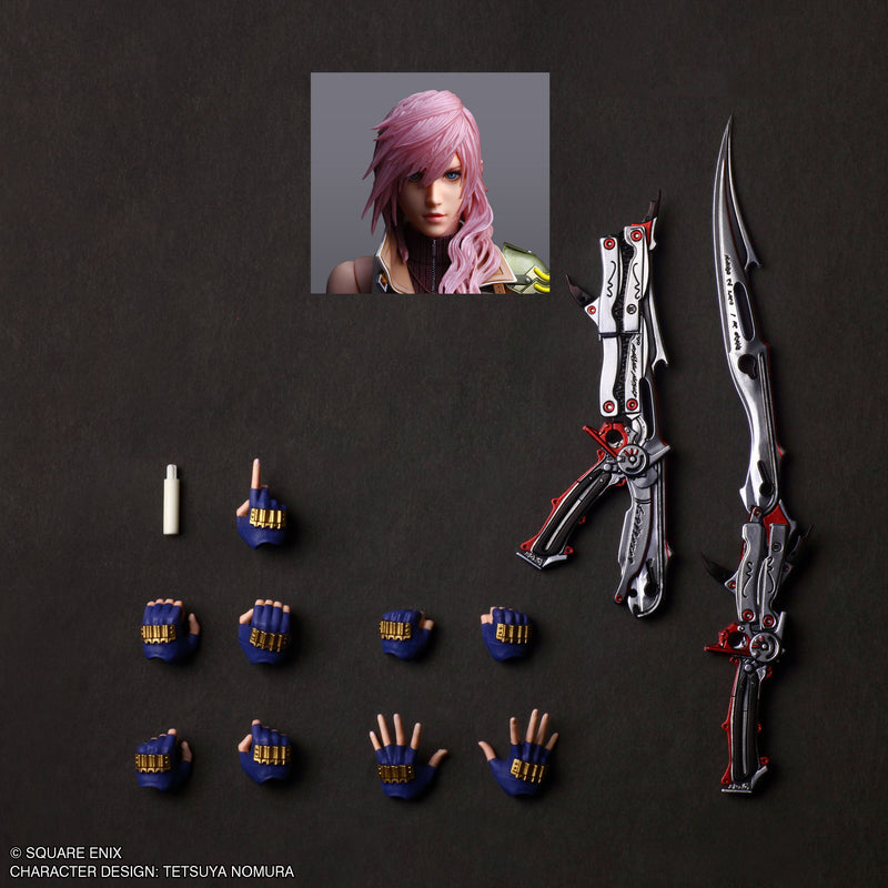 Square Enix Final Fantasy XIII PLAY ARTS Shin Lightning Action Figure JAPAN